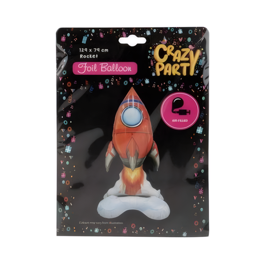 Foil Balloon with Rocket Shape