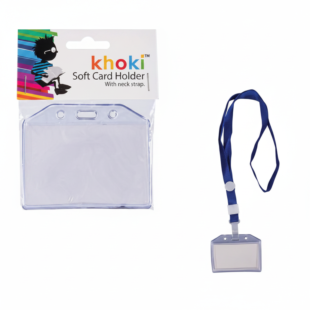 Plastic Name Card Holder with Lanyard
