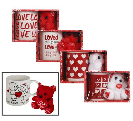 Mug Occasions Love With Plush Bear