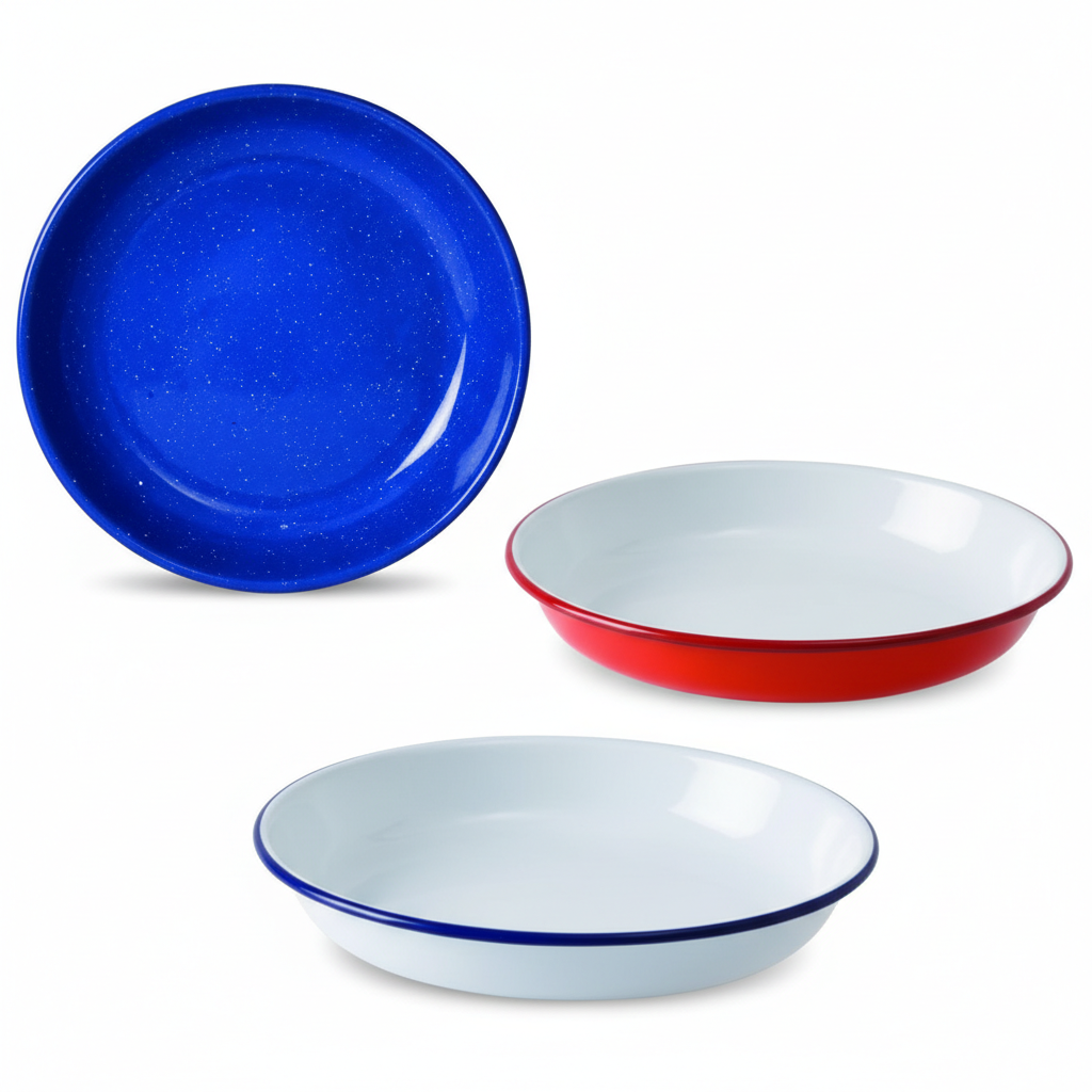 Enamel Pasta Plate 22 cm