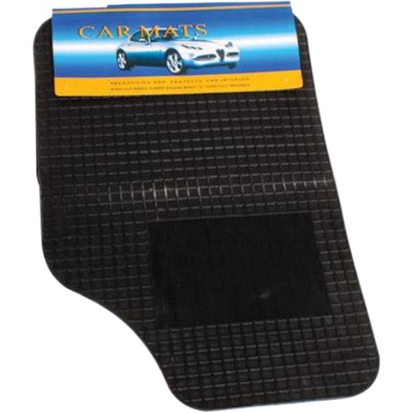 Car Mat Set Rubber - 4 Piece - Front and Back