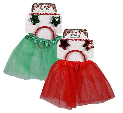 Christmas Dress Up Tutu with Headband (30 cm)