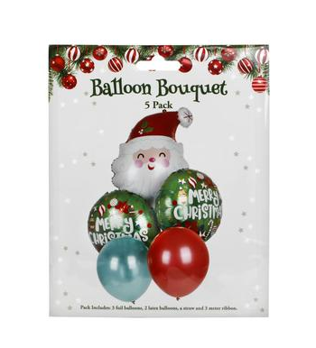 Christmas Balloons - 5 Pack