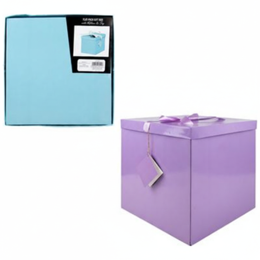 Giftbox Flat Pack 30x30x30 cm Pastel