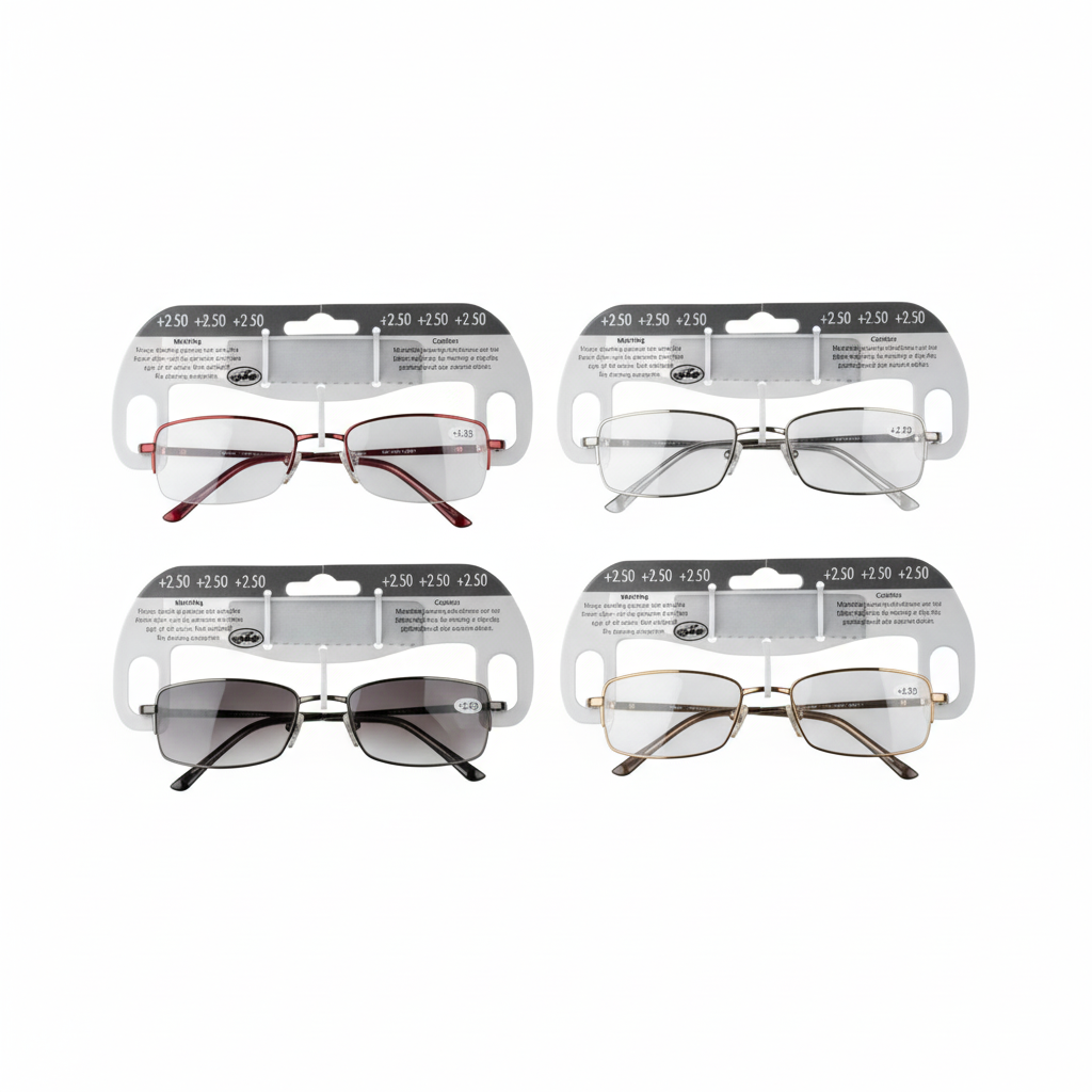 Metal Reading Glasses - Assorted Strength 2.5