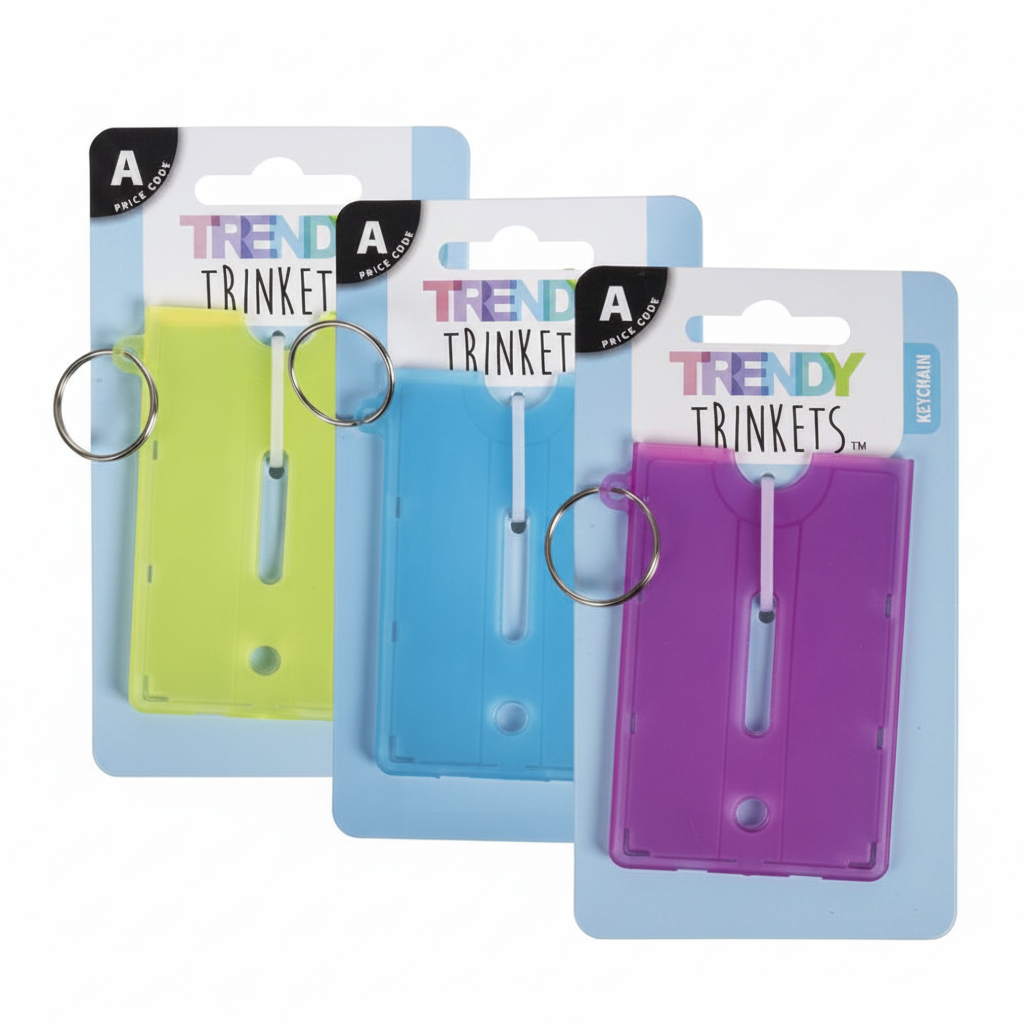 Keychain for Identification and Licence Holder in Various Colours