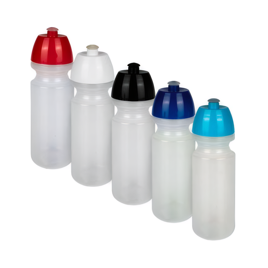 Water Bottles with Coloured Top (750 ml) - Assorted Colours