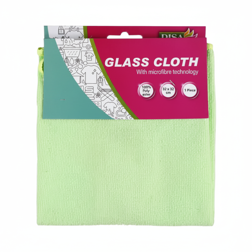 Microfibre Cleaning Cloths - Green - 32 x 32 cm