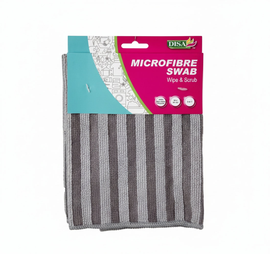 Cloth Microfibre Swab - 2 in 1 Wipe and Scrub