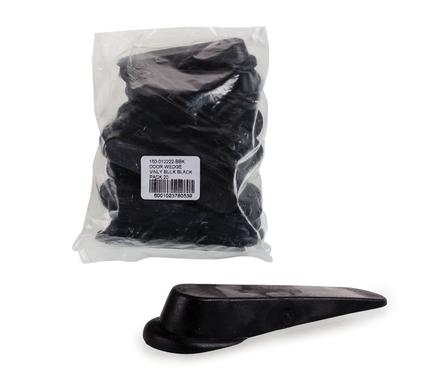 Door Wedge Vinyl Black - Bulk Pack of 20