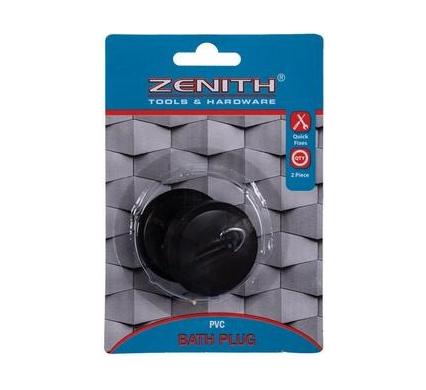 Bath Plug - 2 Pieces - Black