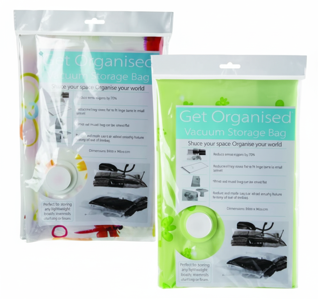 Storage Bags with Vacuum Seal (60x80 cm) - Various Colours