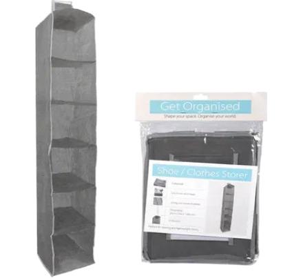 Shoe or Clothes Storage Organizer - 6 Divisions - 23 x 27 x 118 cm