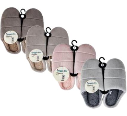 Slipper Slip In Plain - PVC Sole - Size 8