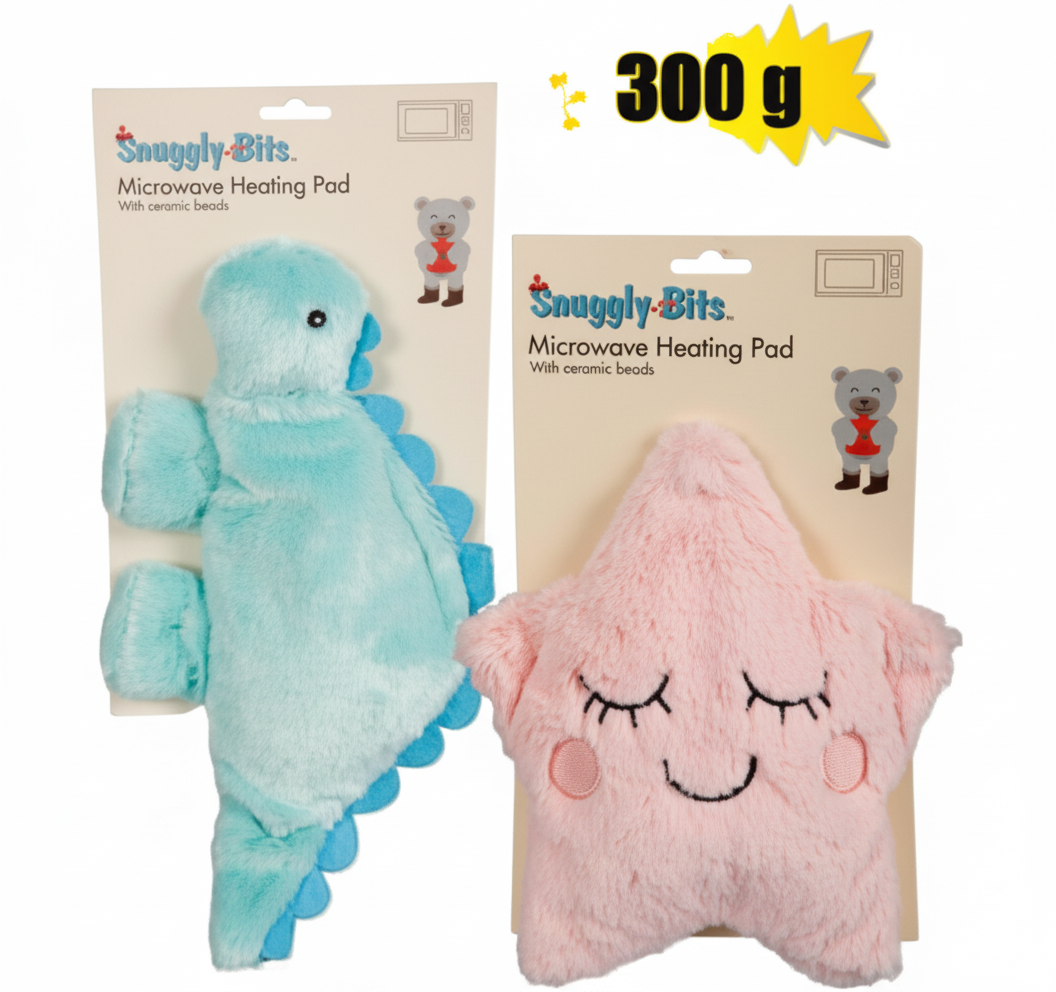 Microwave Heating Pad with Assorted Designs (Dinosaur or Star) (300 g)