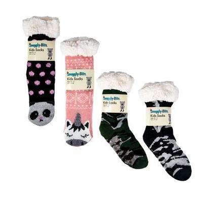 Socks Indoor with Grip - Size 7-10 Years