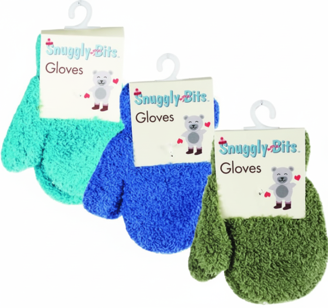 Plush Toddler Mittens (Gloves) in Various Colours