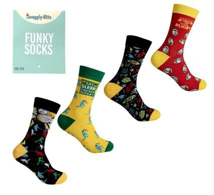 Socks Unisex Sport Designs - Pack of 4