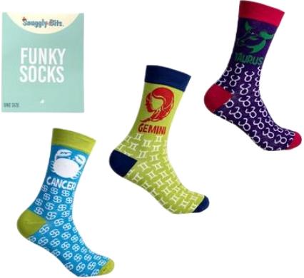 Socks Unisex Zodiac Taurus, Gemini, or Cancer