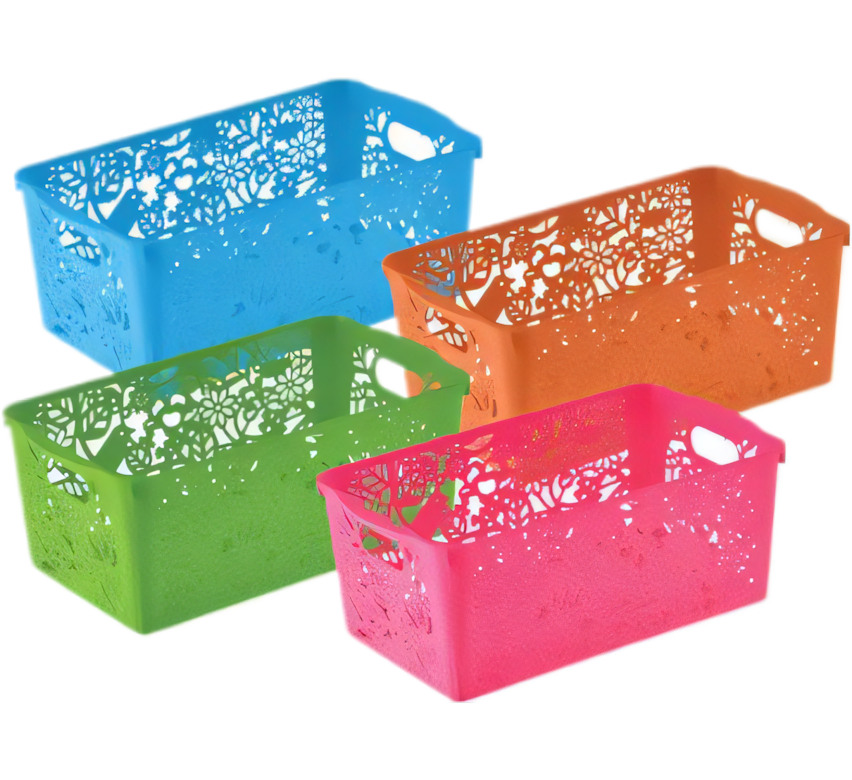 Homeware Assorted Multi-Purpose Baskets - 25cm x 14cm x 10cm