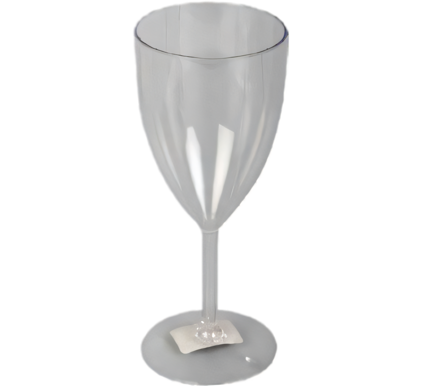 Plastic Wine Glass with Bulk Pack of 12 (220 ml)