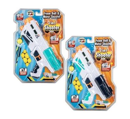 Toy Space Gun Blaster - 27 cm - 2 in 1 Bullet and Water