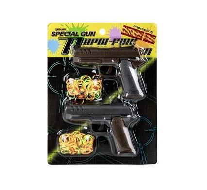 Gun Hand Rubber Band Two Piece Set - 24x18cm
