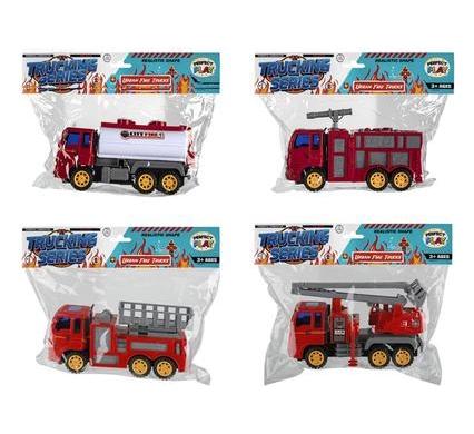 Vehicle Friction Fire Truck - Assorted - 19 cm