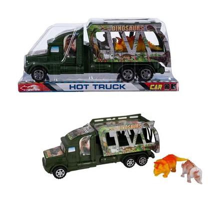 Vehicle Playset Truck - Includes 2 Dinosaurs