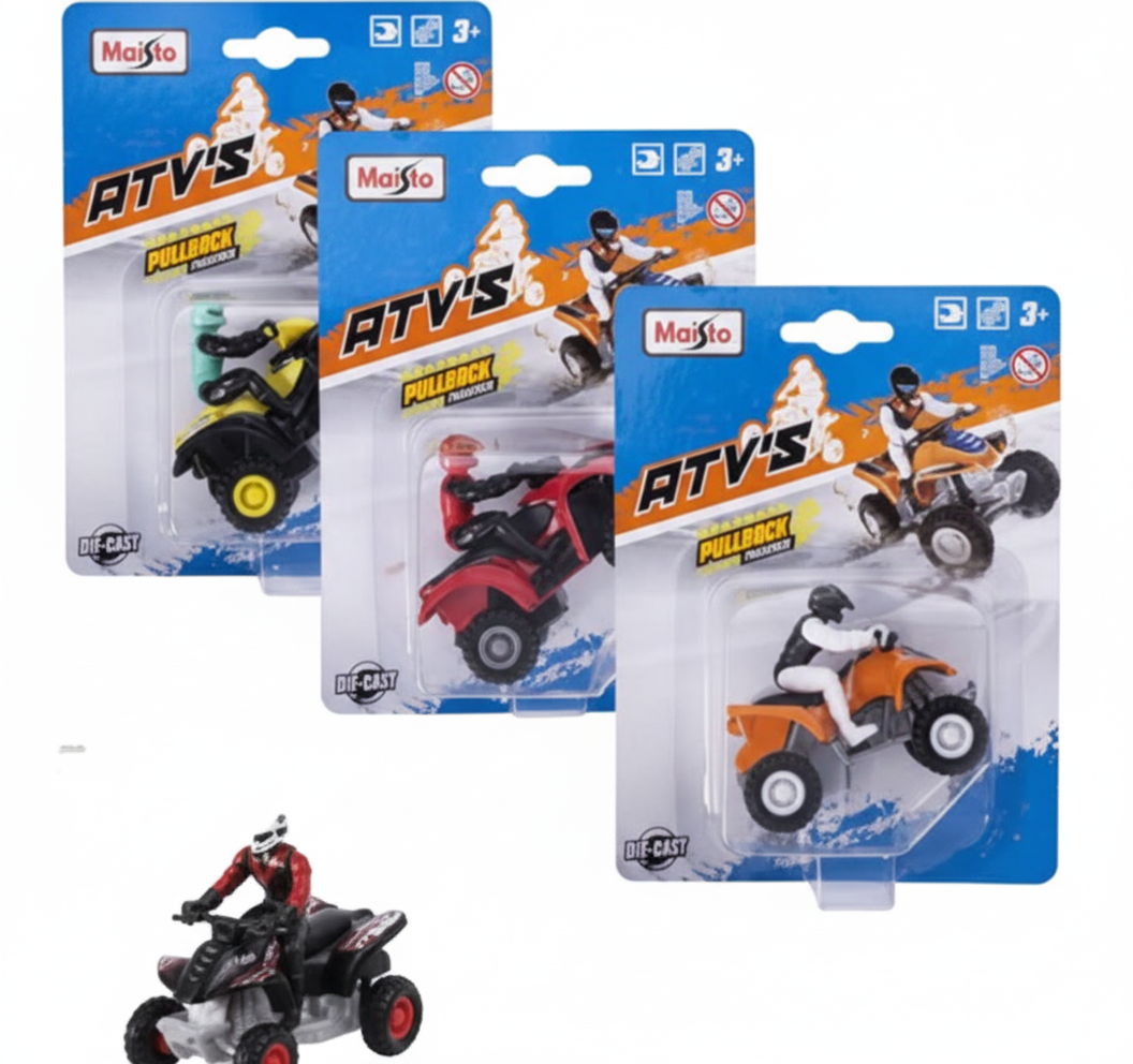 Dinky Motorbike - ATV, Assorted (7.5 cm)
