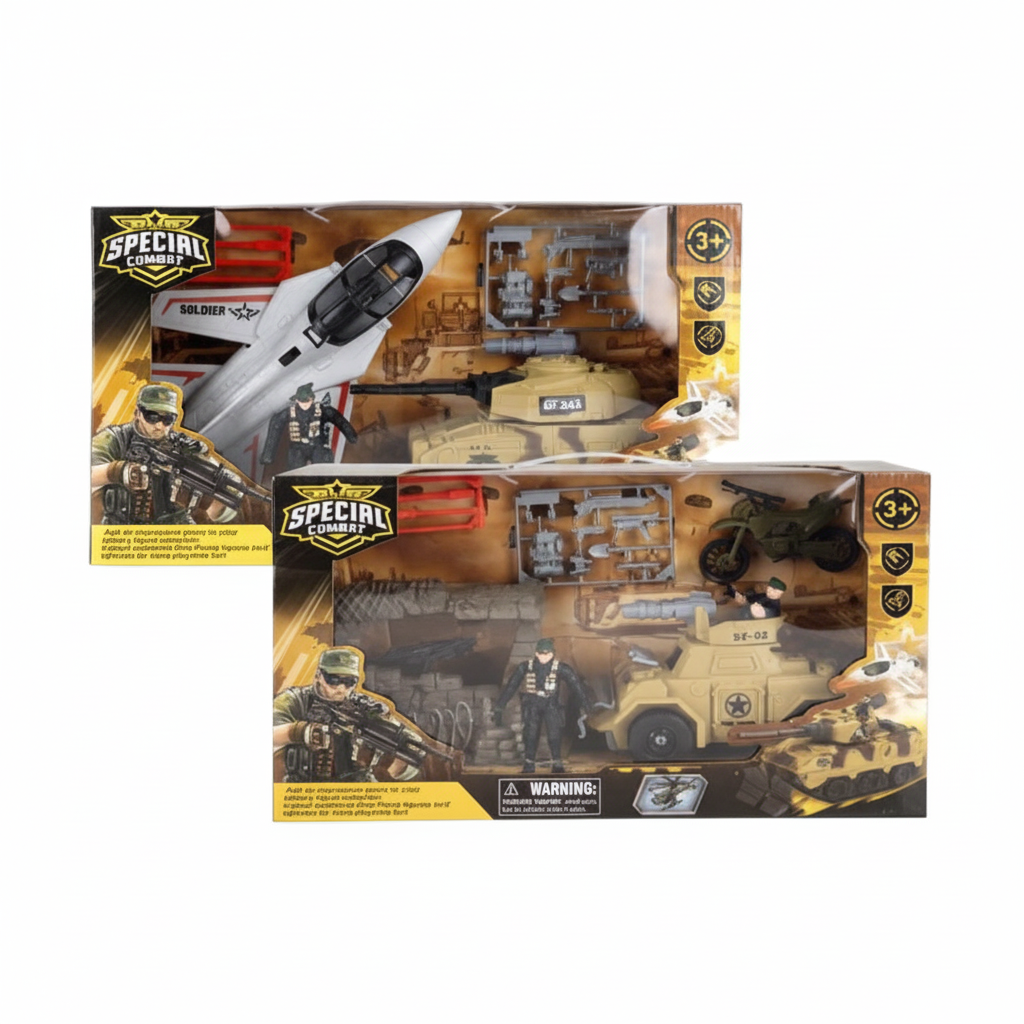 Boys Playset Combat Set with Assorted Designs