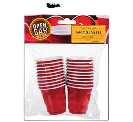 Disposable Plastic Mini Beer Pong Cups