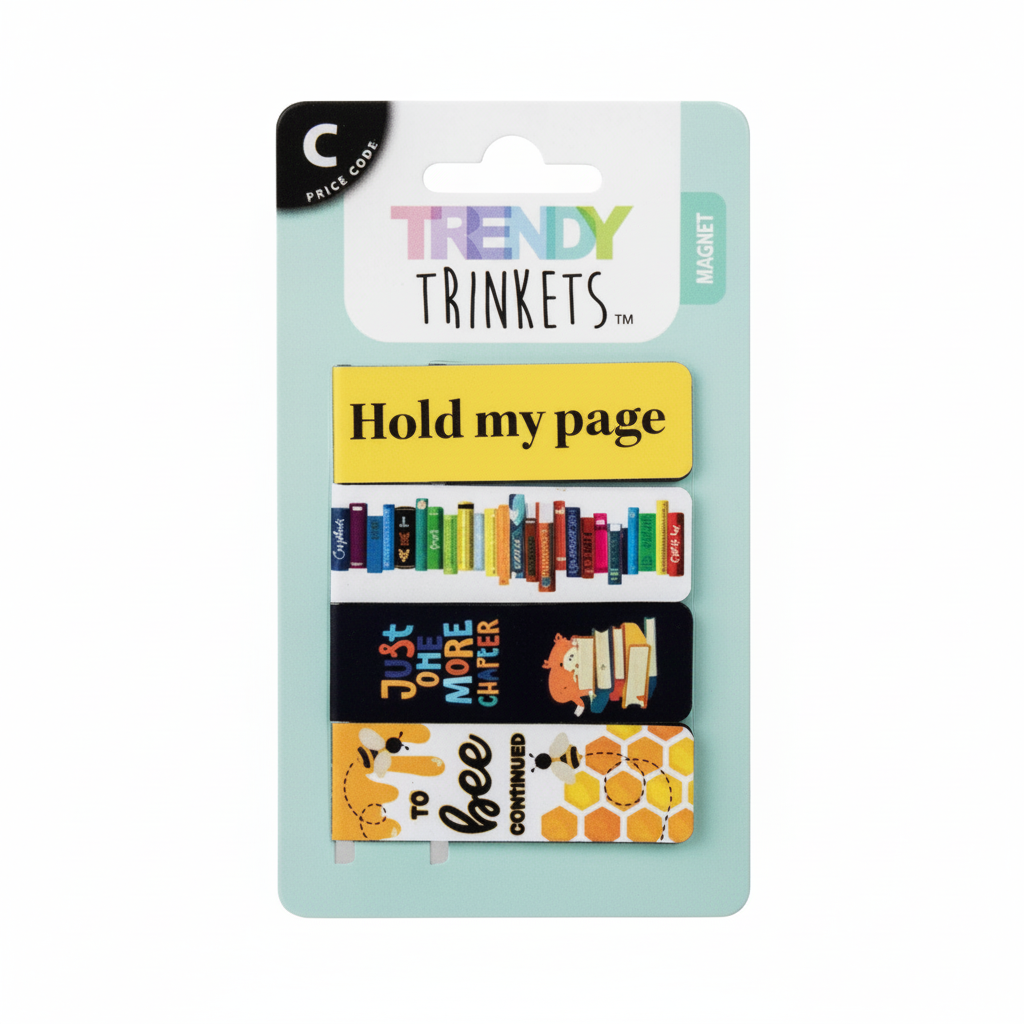 Magnet Bookmark Assorted Set (4 Pieces)
