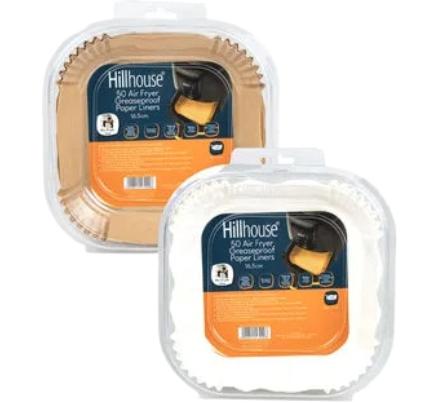 Air Fryer Liners - 16 cm Square - 50 Pieces