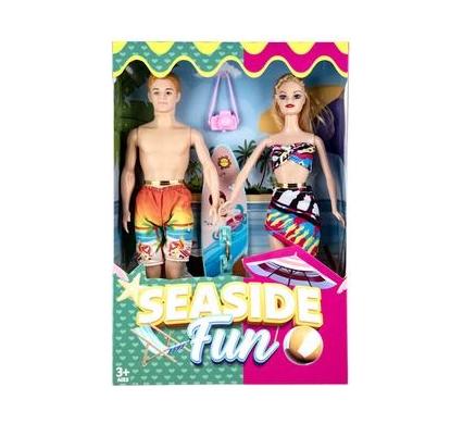 Fashion Beach Dolls Set - Set of 2