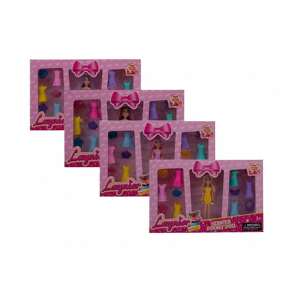 Scented Pocket Doll Sets - 13 Pieces