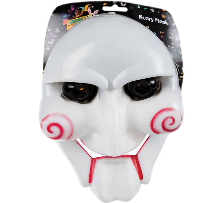 White and Red Horror Mask