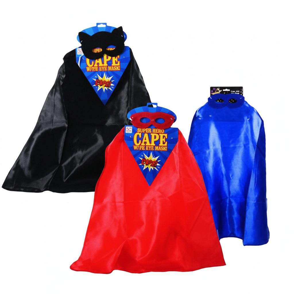 Cape with Child's Hero - Various Colours