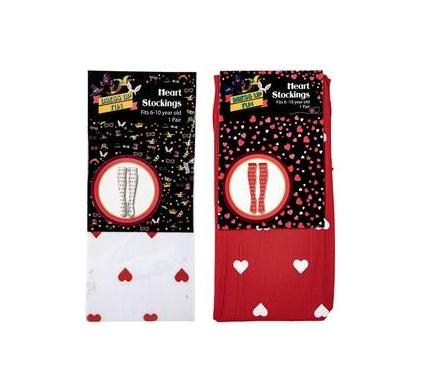 Dress Up Heart Stockings - Heart Pattern