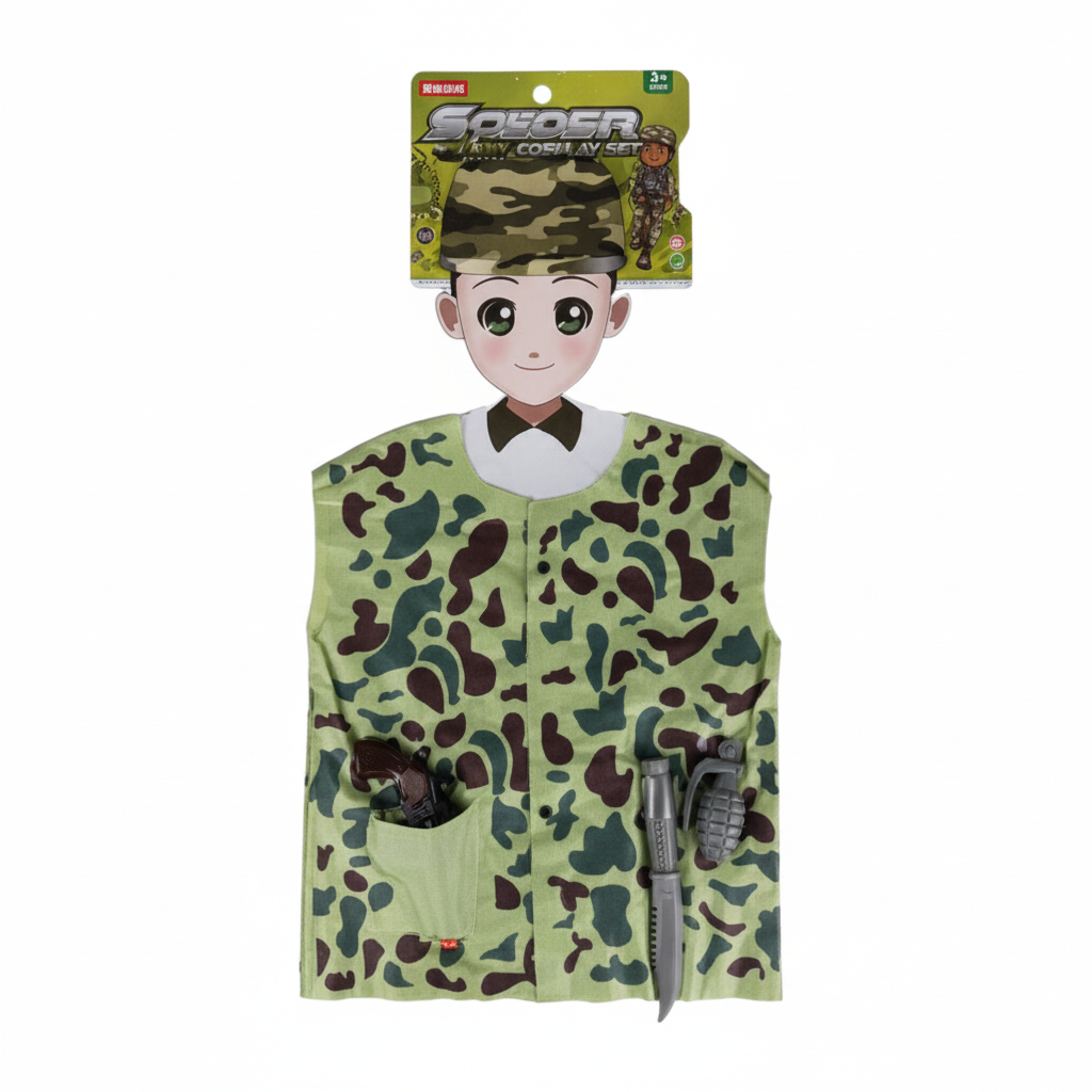 Military Style Dress Up Costume with Accessories
