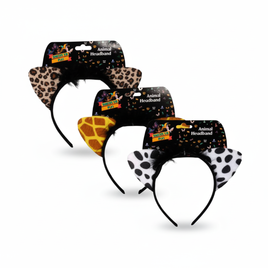 Dress Up Headband with Assorted Animal Designs