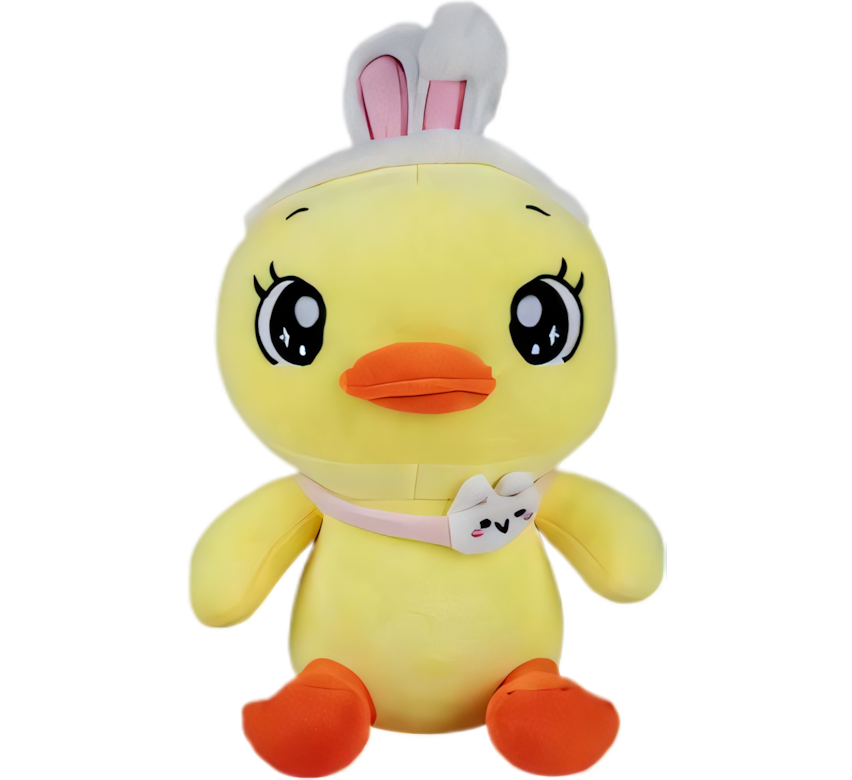 Plush Duck with Bunny Ears (42 cm)
