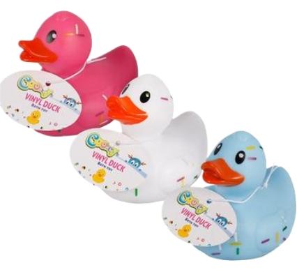 Baby Vinyl Themed Duck - Donut Design - 7.7 cm