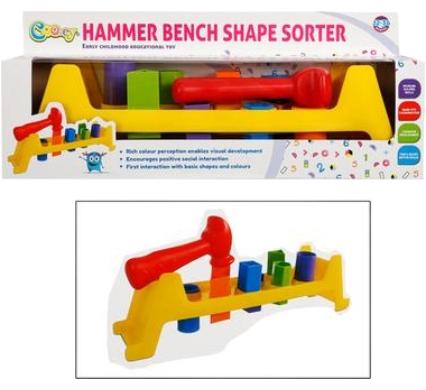 Cooey Hammer Bench Shape Sorter
