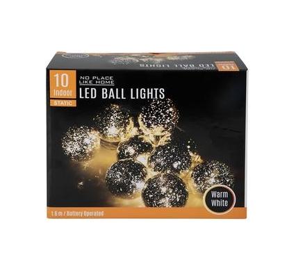 Light Fairy LED String - 10 Balls - Warm White - 1.6 m