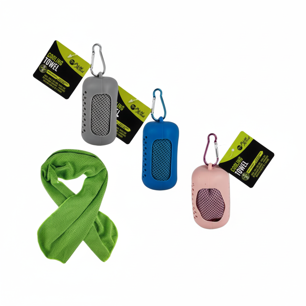 Fitness Towel Cooling 20x80cm With Pouch - Various Colors