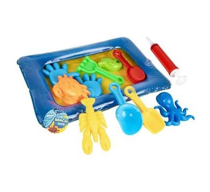 Beach Set - 11 Piece - With Inflatable Sandpit