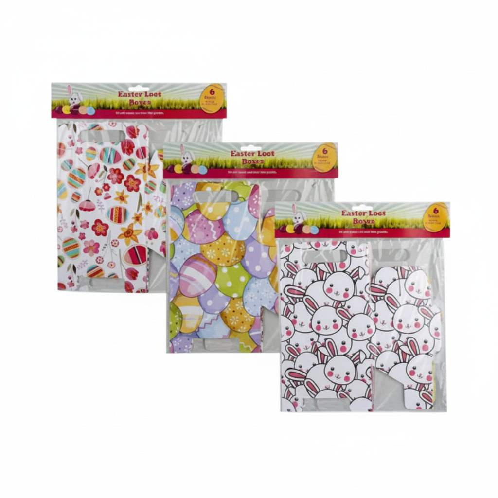Easter Loot Boxes - 6 Pieces - Assorted Designs