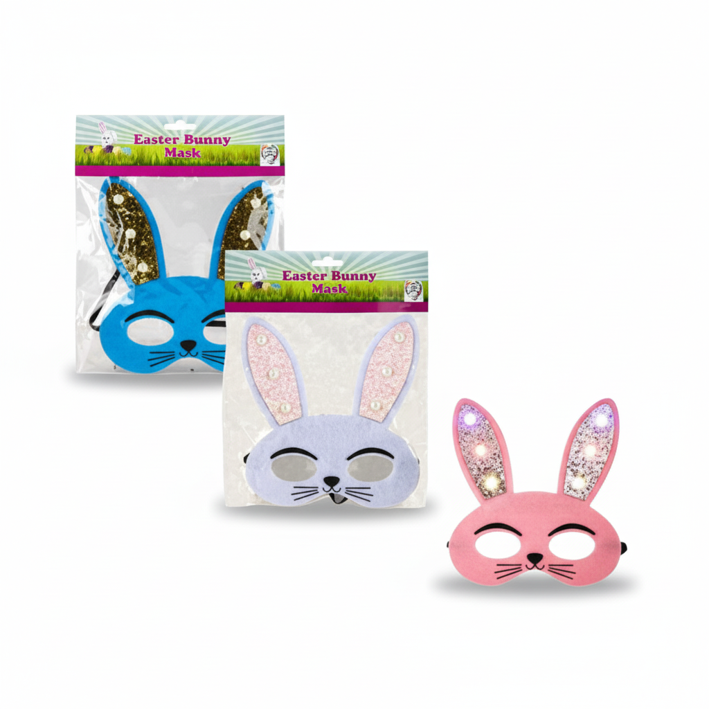 Easter Bunny Light Up Mask - Various Colors