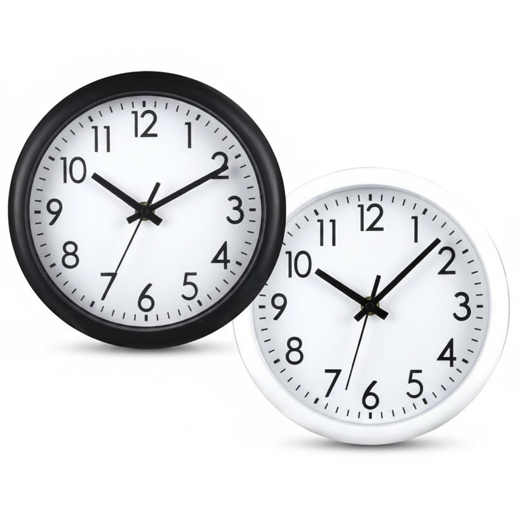 Wall Clock (20 cm) - Assorted Colours